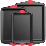 Bakeware Set With Red Silicone Handle