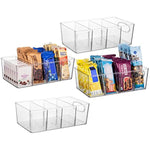 Pantry Organization and Storage Bins with Removable Dividers