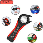 5 In 1 Multi Function Can Opener Ergonomic Multifunctional Kitchen Tools Set For Weak Hand