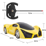 Yellow Electric Sport Hobby Toy Car With Led Headlight