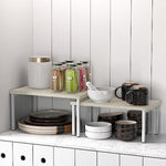 Wood & Metal Top Expandable Counter Shelf