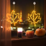 2 Pack Thanksgiving Window Lights with Suction Cups