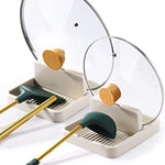 Spoon Rest With Lid Holder For Stove Top