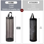 Mesh Grocery Bag Holder Hanging Storage Bag Dispenser