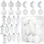 Christmas Ball Ornaments Set With Different Contrast Colors