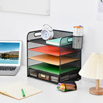 Mesh Desk File Organizer with Handle