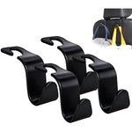 Universal 4 Pack Car Seat Headrest Hook Hanger for Handbag, Purse & Coat 