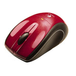 Logitech V320 Cordless Optical Mouse For Notebooks Red