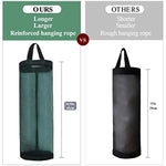 Mesh Grocery Bag Holder Hanging Storage Bag Dispenser