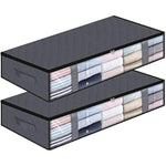 Under bed Storage Containers With Durable Handles For Clothes, Bedding and Toys