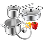 Induction-Pots-and-Pans,-Stainless-Steel-cookeware-set-6pcs-With-Lid