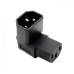 Xiwai Iec Male C14 To Up Direction Right Angled 90 Degree Iec Female C13 Power Extension Adapter
