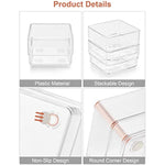 Drawer Organizer with Non-Slip Silicone Pads