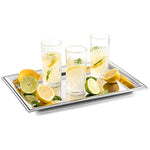 Kinsley Tall Highball Glasses Set Of 8 12 Ounce Cups Textured Designer Glassware