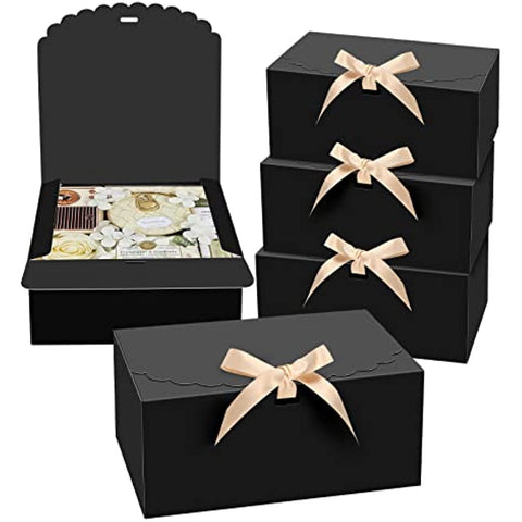 Tenceur 10 Pcs Valentines Gift Boxes with Lids Assorted Sizes Gift Boxes  for Presents Gift Box with Ribbon for Christmas, Birthdays, Weddings