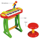 31 Keys Children Electronic Organ Keyboard Piano With Karaoke Recording Transmit And Stool