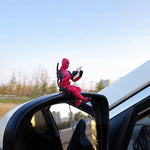 Funny Anime Car Pendant Reading Deadpool Ornaments for Car Interior Décor