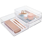 Wide Makeup Vanity Storage Bins