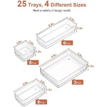 Drawer Organizer with Non-Slip Silicone Pads