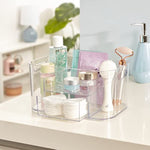 Rectangular Vanity Storage Bin With Pass Through Handles