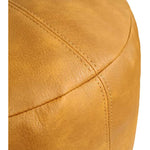 Unstuffed Faux Leather Pouf Cover