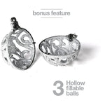 Christmas Ball Ornaments Set With Different Contrast Colors