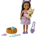 Brunette Doll With Removable Sprinkle Print Skirt Kitten Pet Bed More