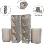 4 Pcs Desk Pencil Markers Cup Holder Storage Box Set