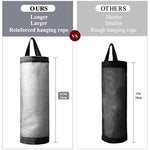 Mesh Grocery Bag Holder Hanging Storage Bag Dispenser