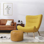 Unstuffed Faux Leather Pouf Cover