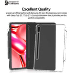 Araree Mach Tpu Protective Case For Galaxy Tab S72020 Shockproof Tpu Cover With Smart S Pen Holder Transparent
