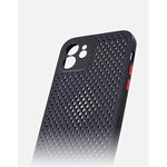 Caseops Perforated Silicone Iphone 12 Protective Case Black Iphone 12 Mini