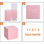 4x4x4 inches Gift Box Fold Box Easy Assemble Paper Gift Box for Brida, Birthday Party, Christmas   100 Pack
