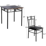 Dining Room Wooden Kitchen Table And Pu Cushion Chair Sets