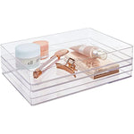 Wide Makeup Vanity Storage Bins