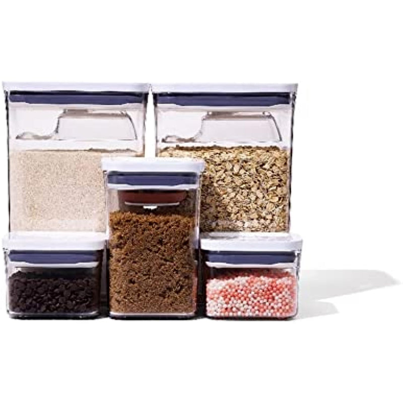 8-Piece Baking Essentials POP Container Set, White