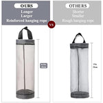 Mesh Grocery Bag Holder Hanging Storage Bag Dispenser
