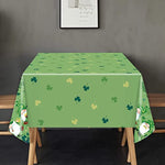 3 Pcs St Patricks Day Tablecovers Disposable Plastic Tablecloth