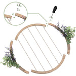 Large Round Wooden Eucalyptus And Lavender Hanging Picture Frames