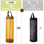 Mesh Grocery Bag Holder Hanging Storage Bag Dispenser