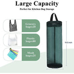 Mesh Grocery Bag Holder Hanging Storage Bag Dispenser