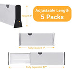 Drawer Dividers Organizer 5 Pack