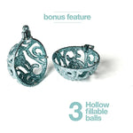 Christmas Ball Ornaments Set With Different Contrast Colors