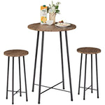 Round Bistro Sets With 2 Barstools