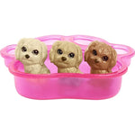 Blonde Doll With Mommy Dog 3 Newborn Puppies With Color Change Feature And Pet Accessories