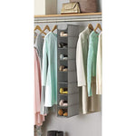 8 Section Hanging Shoe Shelves, Grey