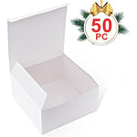 Recyclable White Gift Boxes for Wedding, Mother's Day,Birthday Party