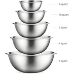 Stainless Steel Mixing Bowl Set Of 6