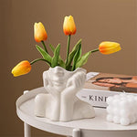 Feminist Minimalism Decorative Modern Nordic Style Flower Vase for Living Room