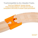 Deluxe Wooden Train Set With Dual Use Storage Box Tunnel 52 Pcs